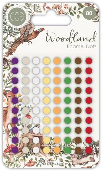 Craft Consortium Woodland Adhesive Enamel Dots