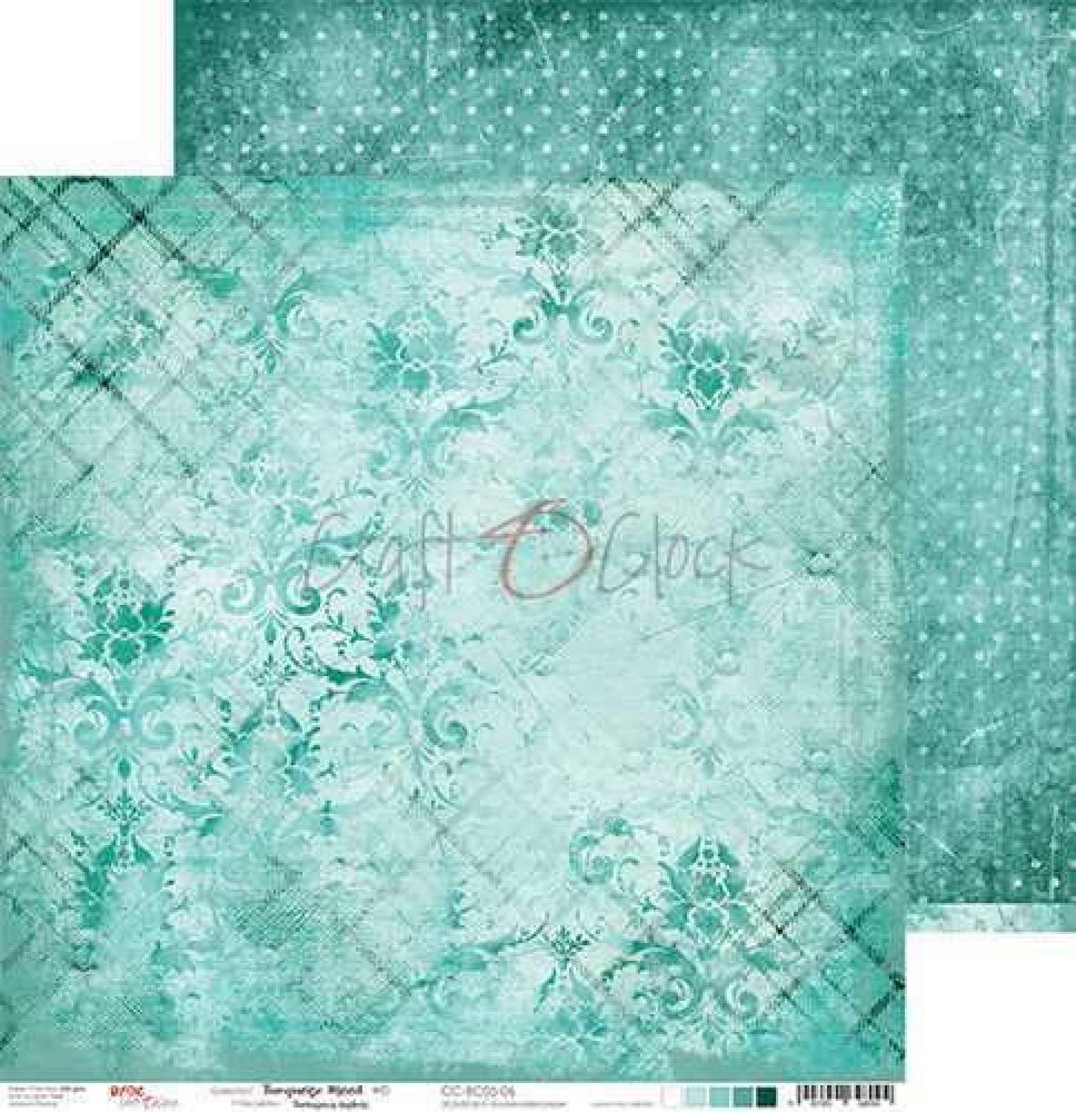 Craft O Clock 8x8 Paper Pad Turqoise Mood #05