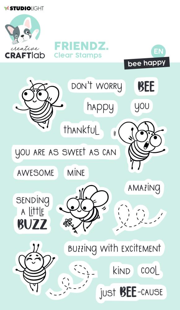 Craftlab Friendz Clear Stamps Bee Happy Nr 434