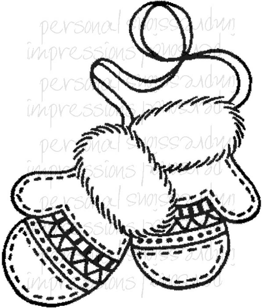 Crafty Impressions Stamp Winter Mittens