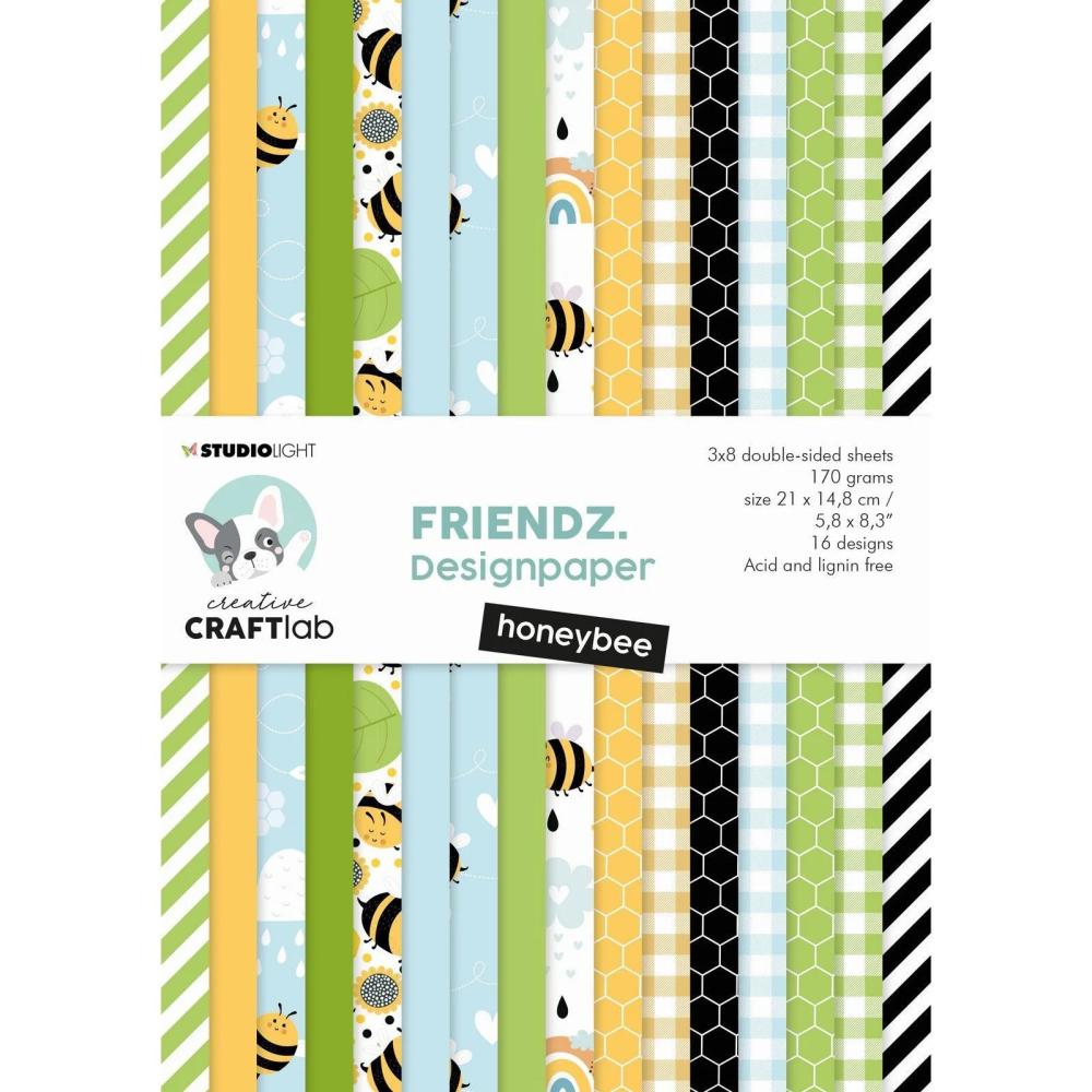 Creative CraftLab A5 Paper Honeybee Friendz nr.87