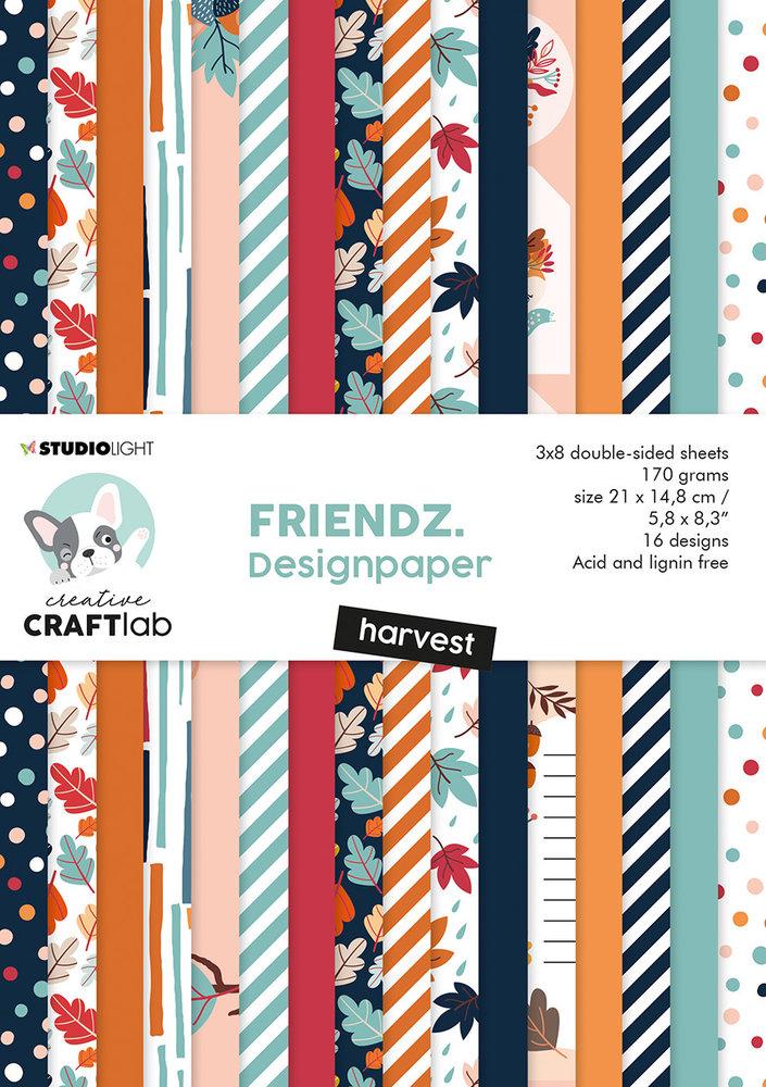 Creative CraftLab Friendz Design Paper A5 Harverst #60