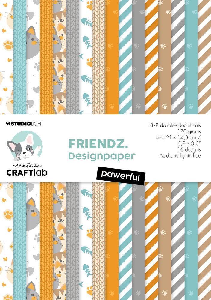 Creative CraftLab Friendz Design Paper A5 Pawerful #119