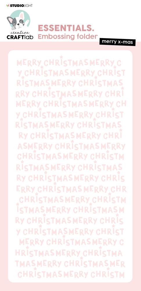 Creative Craftlab Essentials Embossing Folder Merry X-Mas