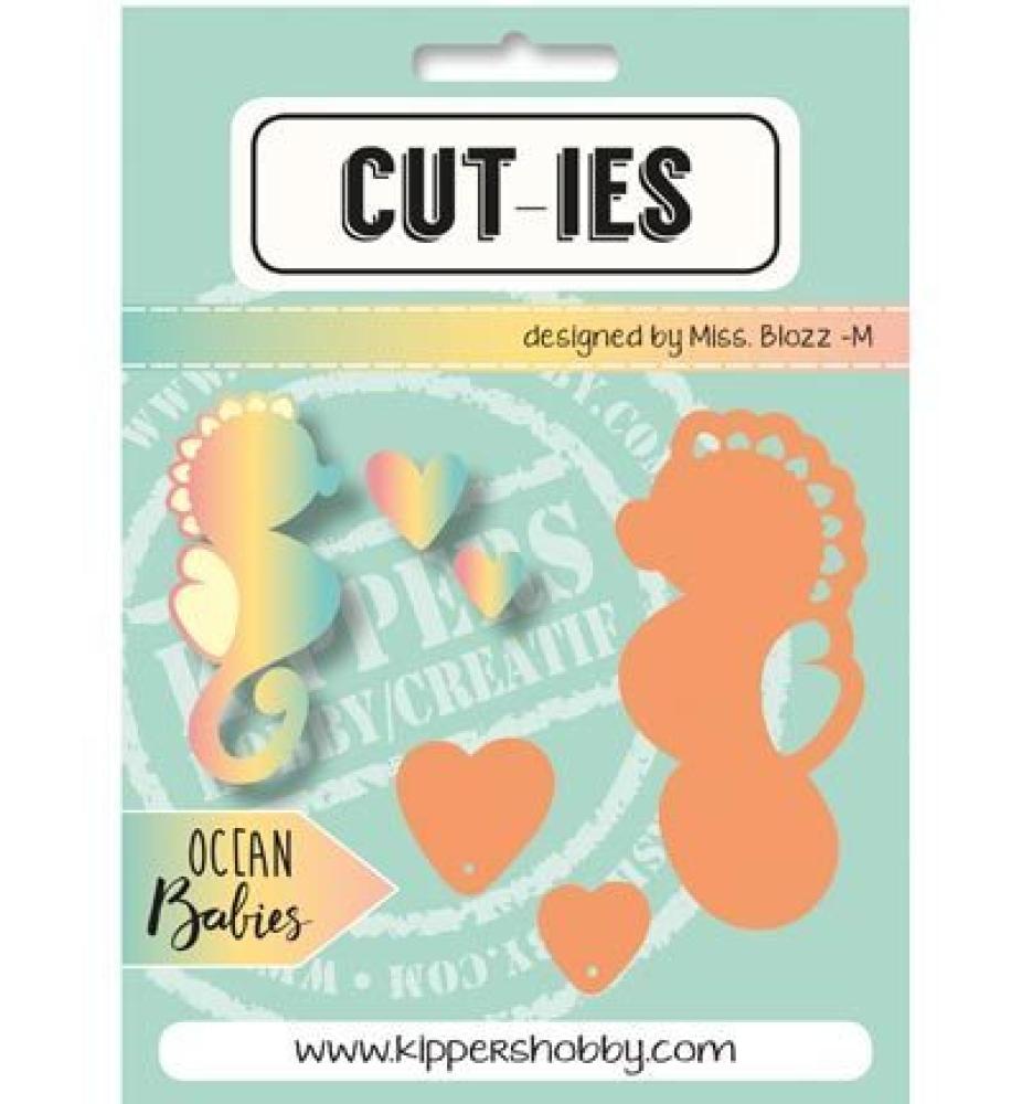 Cut-Ies BasiX Stanzschablone Seahorse-Hearts