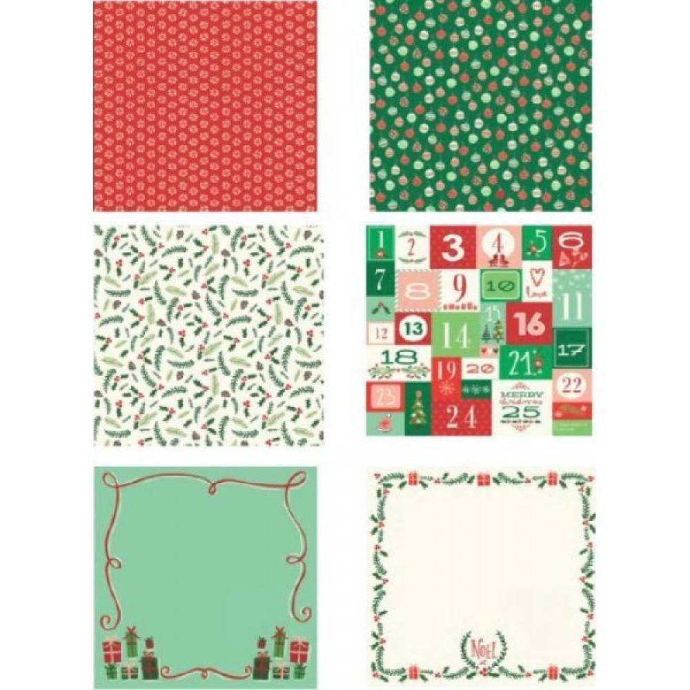 DCWV 12x12 Paper Pad Hand-Painted Christmas