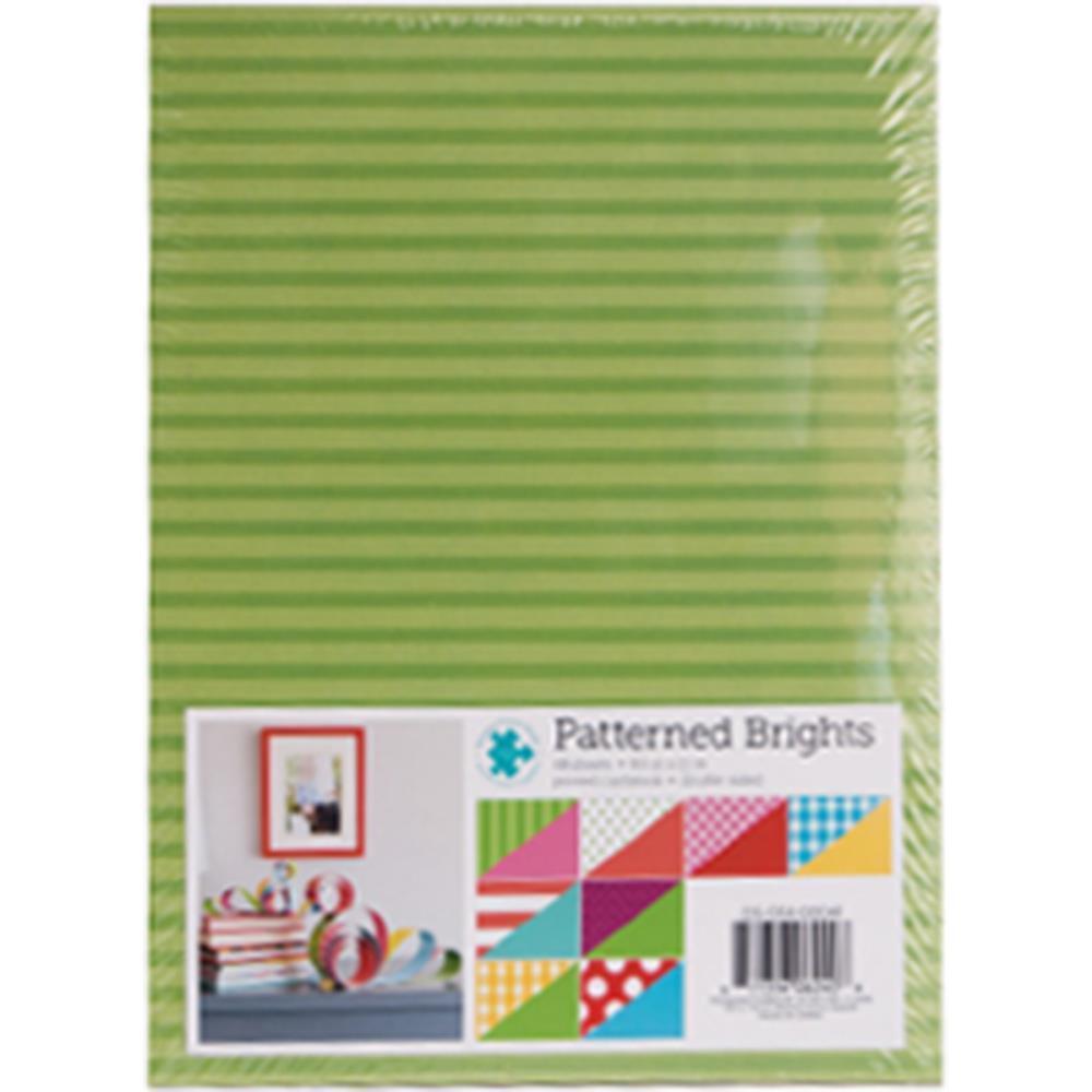 DCWV 8X11 Double-Sided Cardstock Patterned Brights