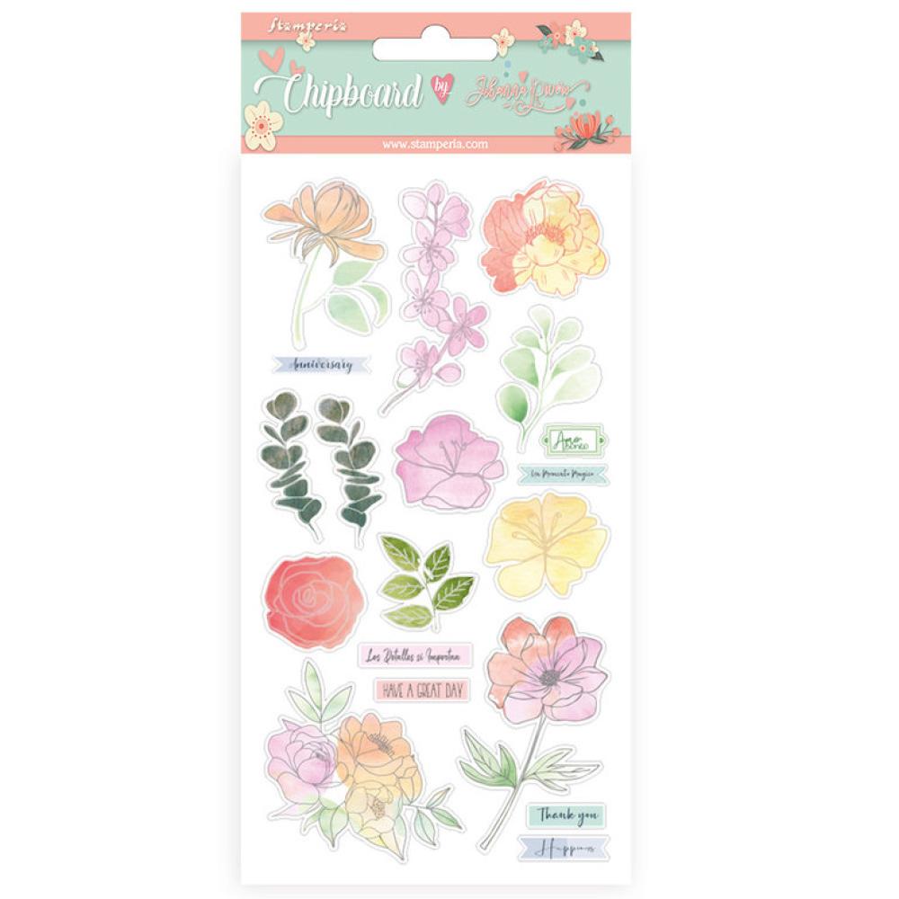 Stamperia Chipboard 15x30cm Celebration Flowers DFLCB29