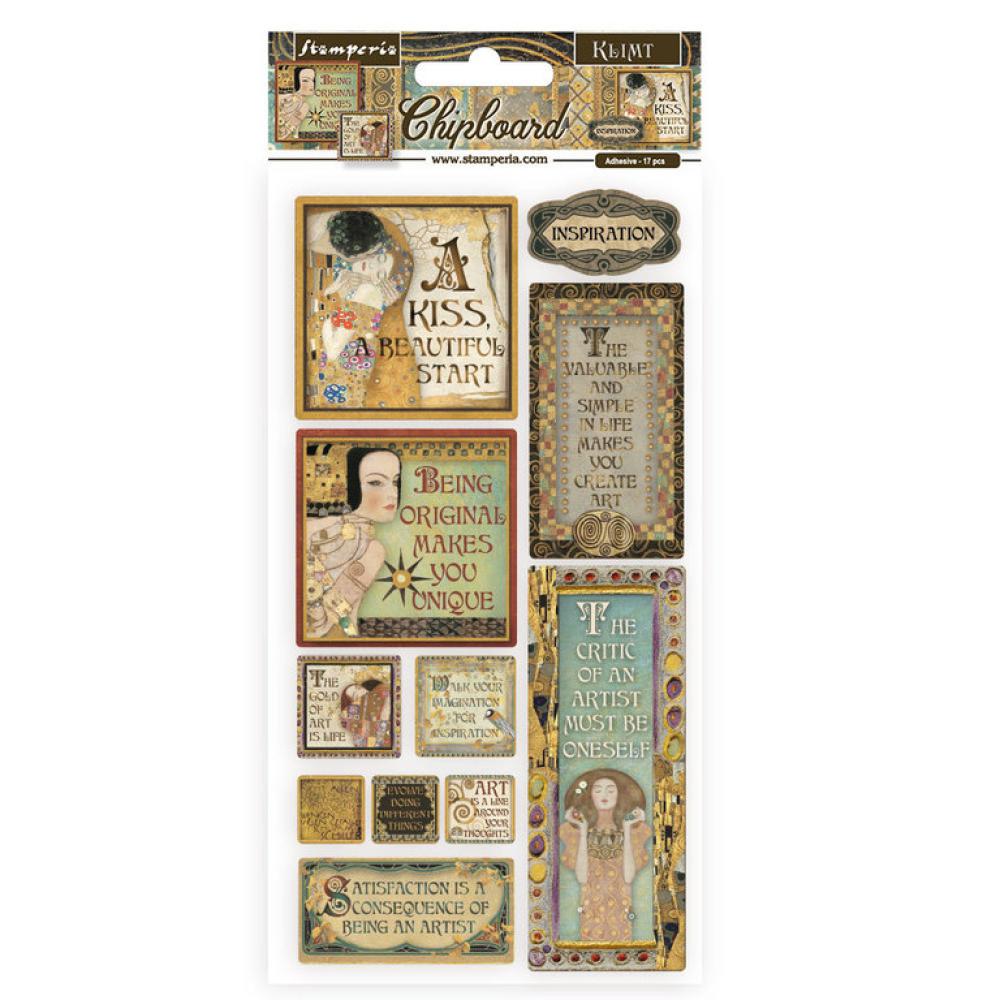 Stamperia Chipboard 15x30 cm Klimt Inspiration #48