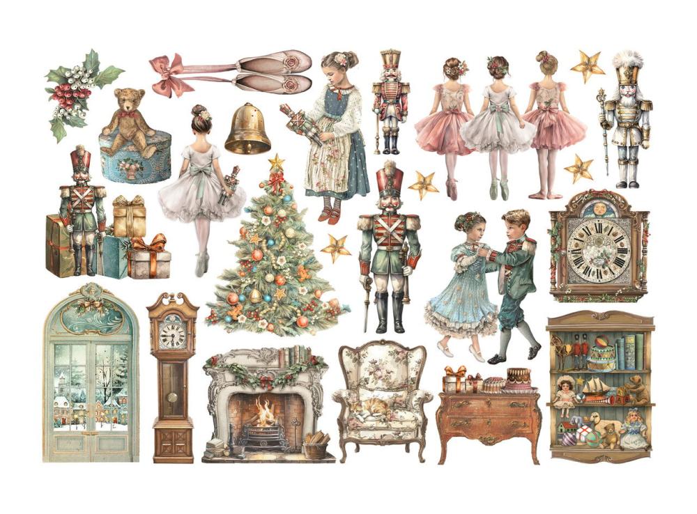 DFLCT51 Stamperia The Nutcracker Ephemera (24 pcs)