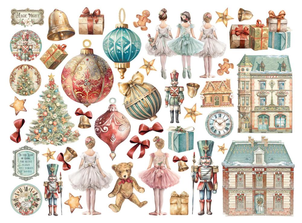 DFLDC103 Stamperia The Nutcracker Die Cuts Assorted (44 pcs)