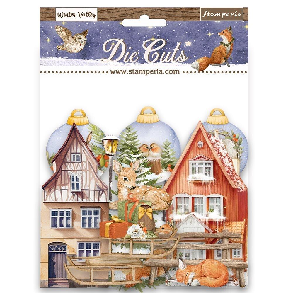 DFLDC82 Stamperia Die Cuts Winter Valley