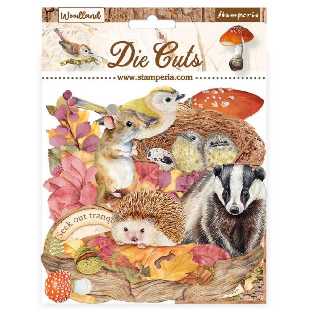 DFLDC86 Stamperia Die Cuts Assorted Woodland