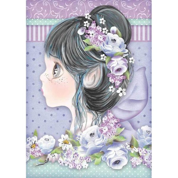 Stamperia A4 Rice Paper Lilac Fairy #4411