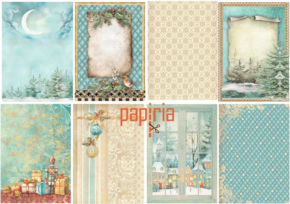 DFSAK6027 Stamperia The Nutcracker A6 Rice Paper Backgrounds SET