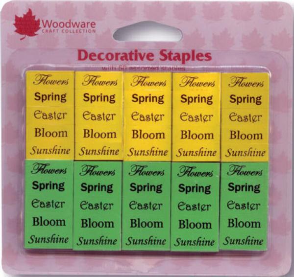 Woodware Decorative Staples - Springtime