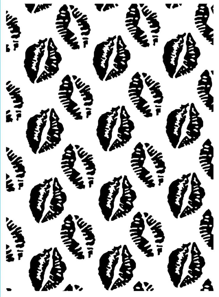 Darice Embossing Folder Lips Kisses 1218-56