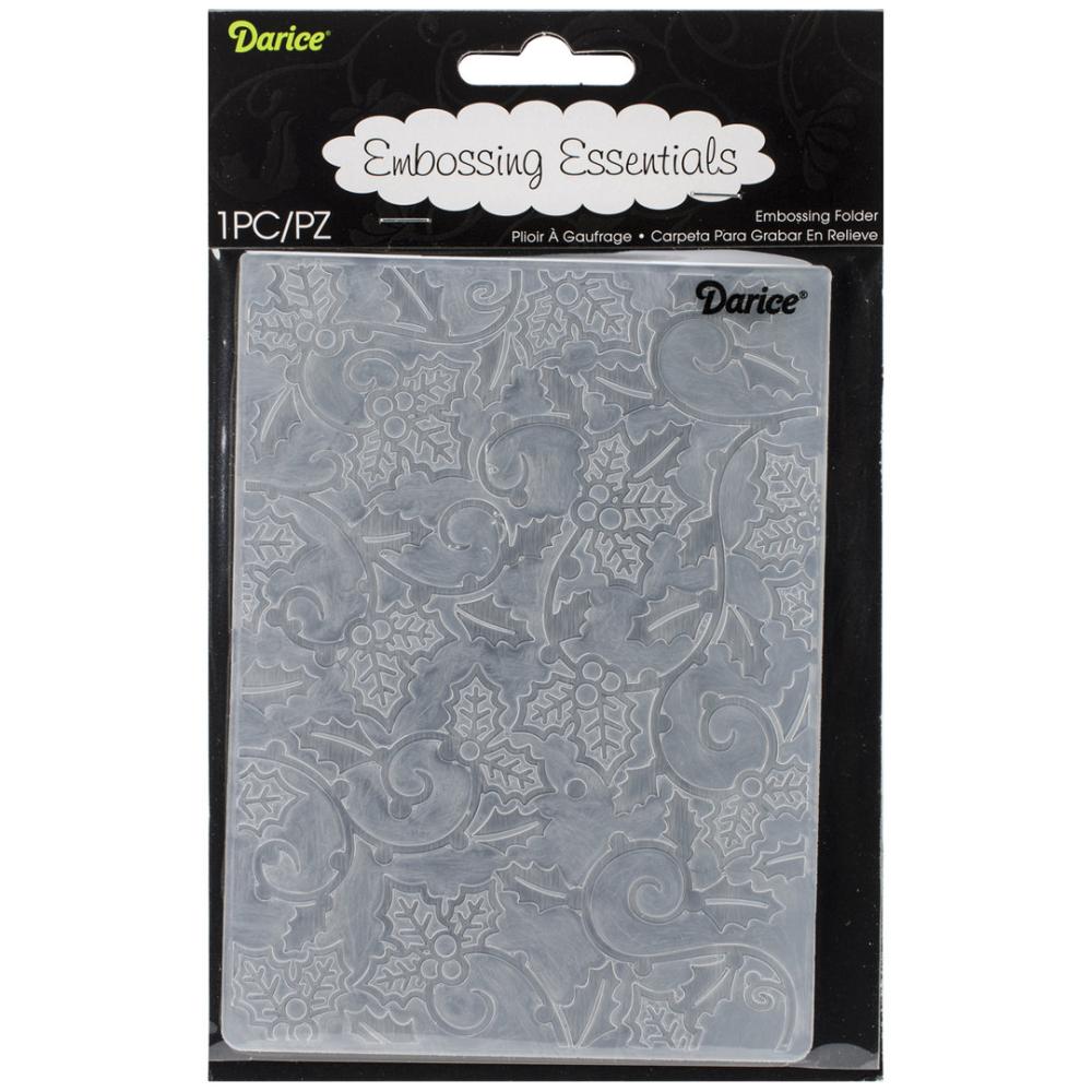 Darice Embossing Folder Holly Vines #1219-118