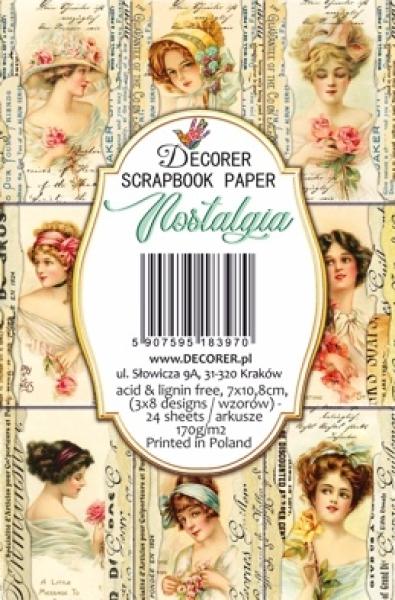 Decorer Mini Scrapbook Paper Set Nostalgia