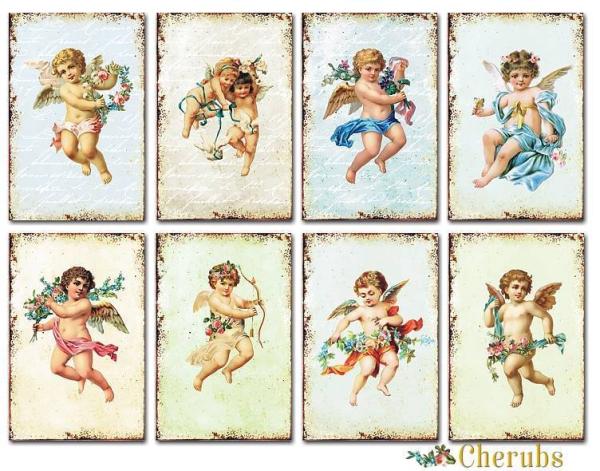 #57 Decorer Mini Scrapbook Paper Set Cherubs