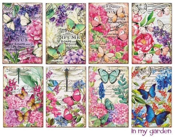 #858 Decorer Mini Scrapbook Paper Set In my Garden