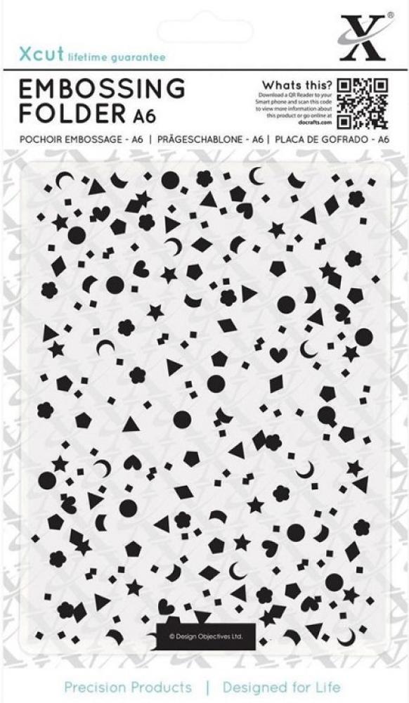 DoCrafts XCUT Embossing Folder Mixed Confetti