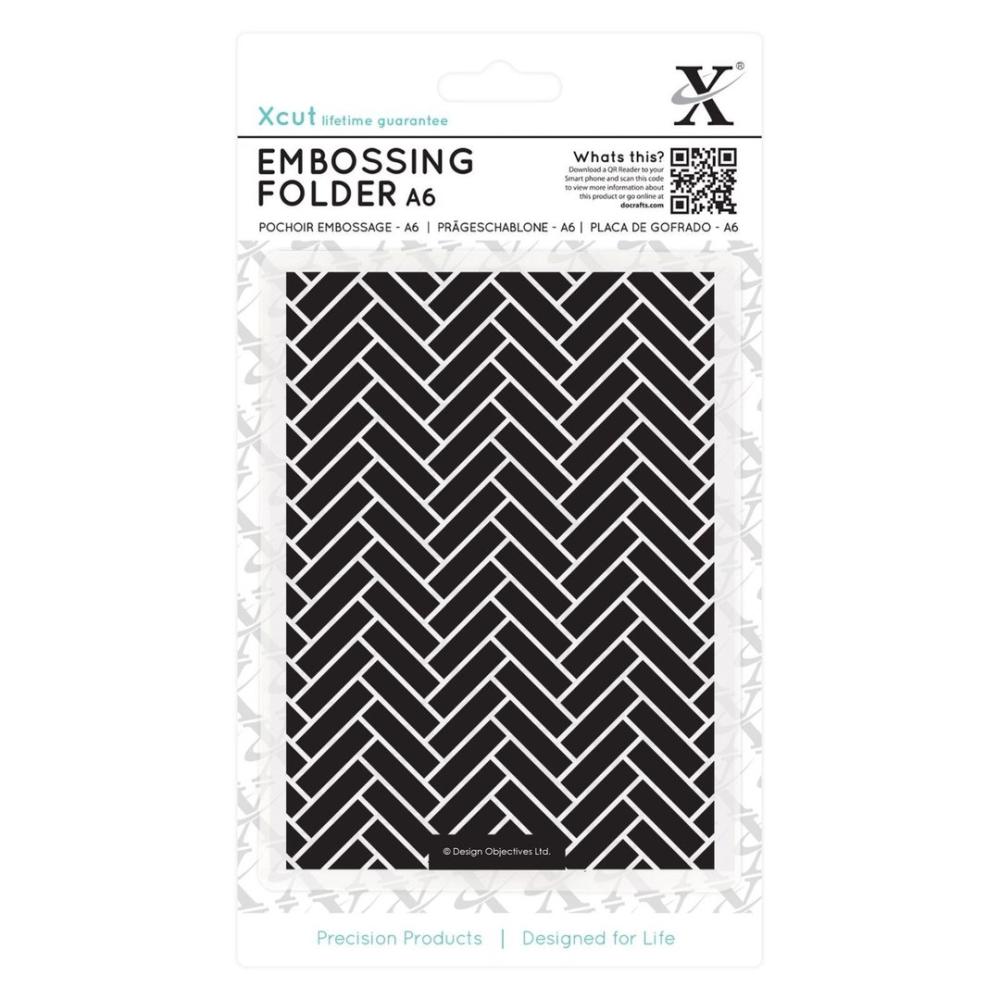 DoCrafts XCUT Embossing Folder Parquet Tiles