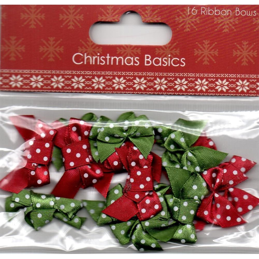 Dovecraft Christmas Basics Mini Bows