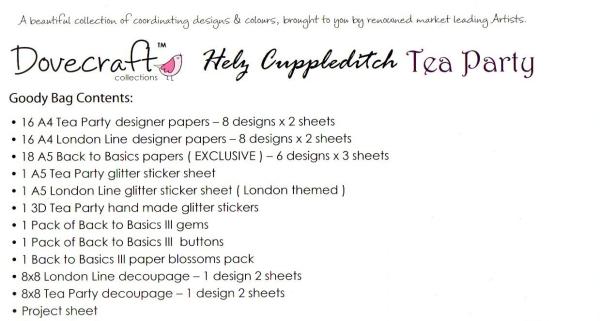 Dovecraft Goody Bag Helz Cuppleditch Tea Party