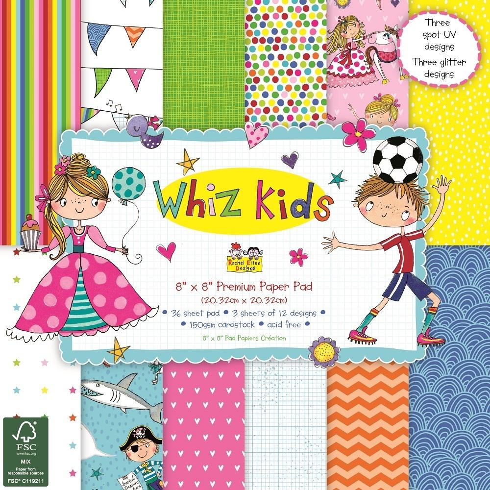 Dovecraft 8x8 Paper Pad Whiz Kids