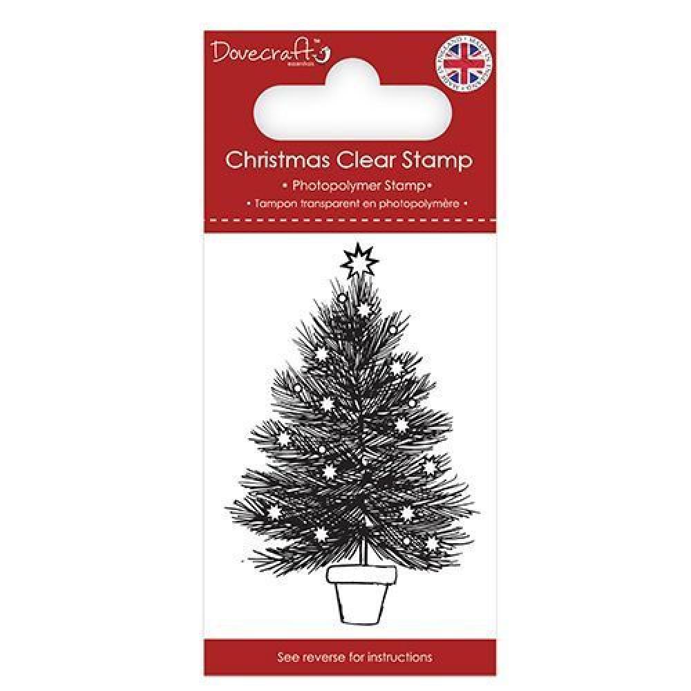 Dovecraft Christmas Clear Stamps Christmas Tree #168