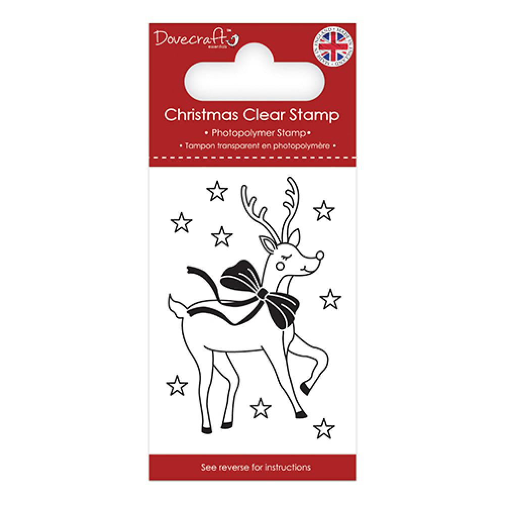 Dovecraft Christmas Clear Stamps Reindeer #167