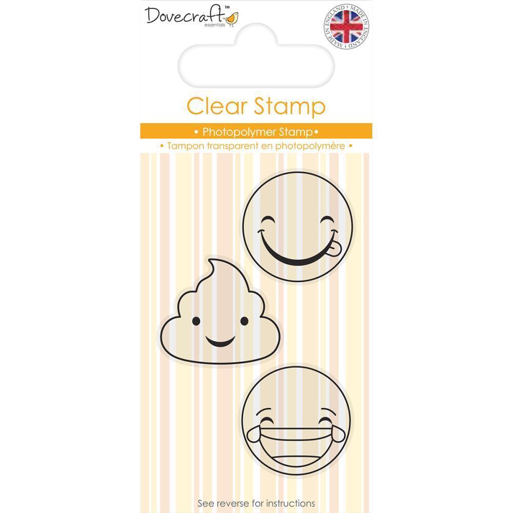 Dovecraft Smiley Clear Stamp Laughing