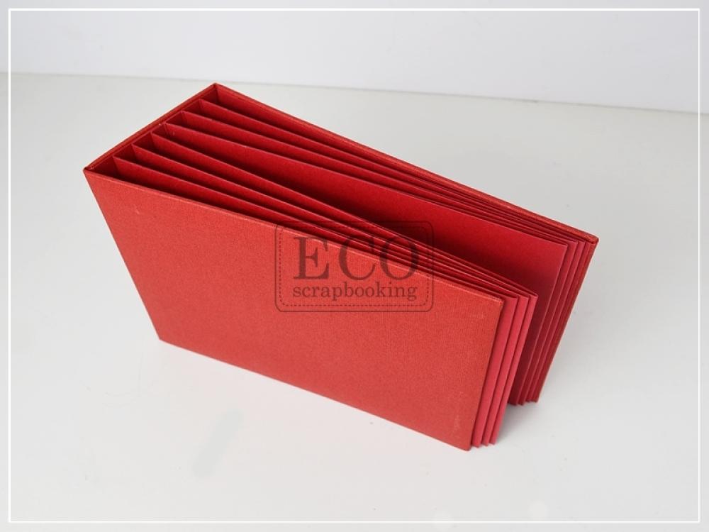 Eco-Scrapbooking Canvas Album 132x181 mm Rot