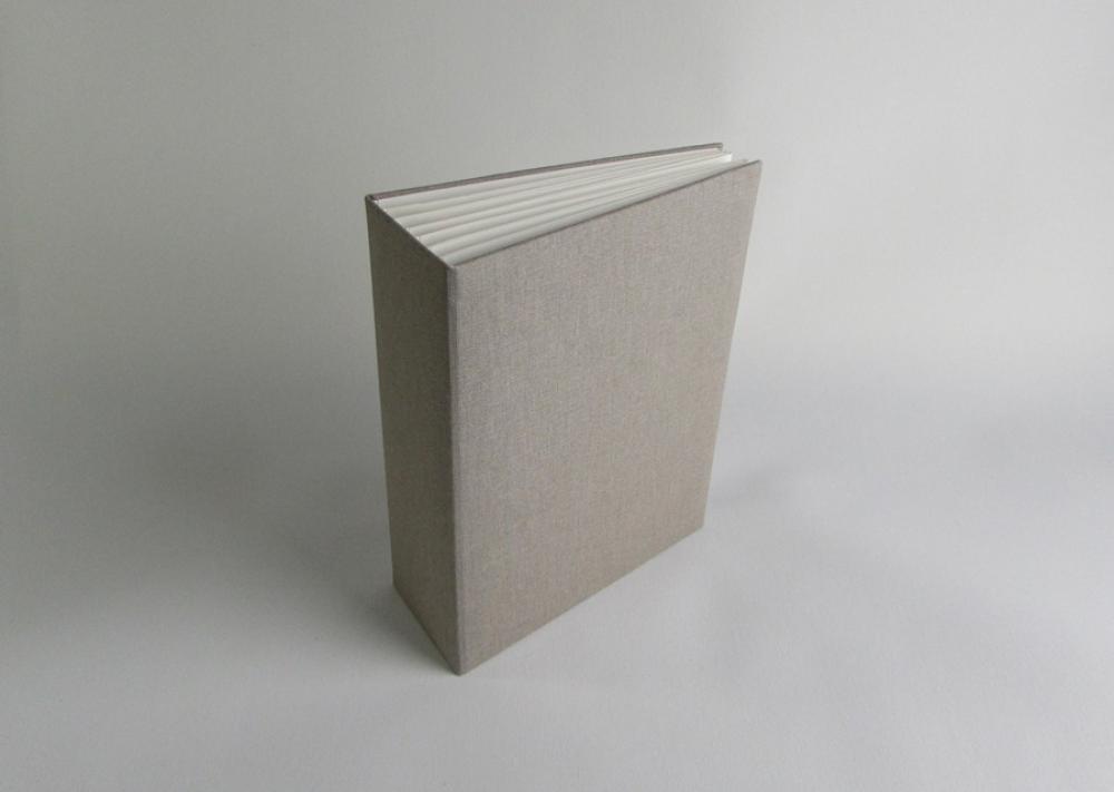 Eco-Scrapbooking Canvas Album 162x212 mm Kraft White