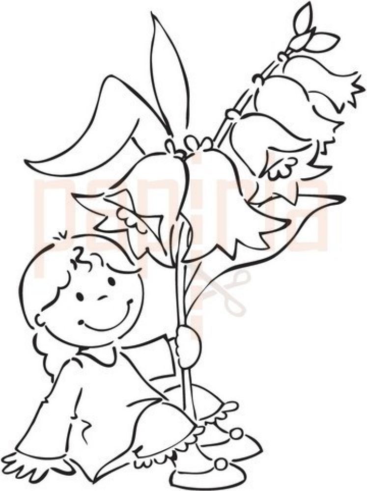 SALE Eline´s Flowergirlz Clear Stamp Glockenblumen #ECO126