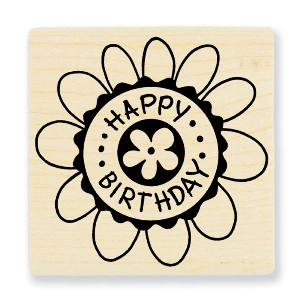 Stampendous Wooden Stamp Birthday Blossom F182