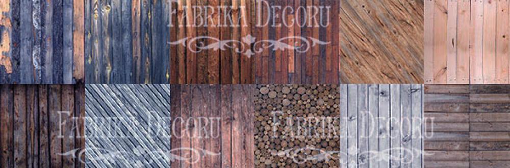 Fabrika Decoru 12x12 Paper Pack Natural Wood