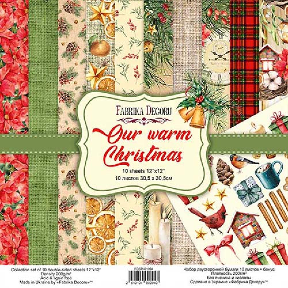 Fabrika Decoru 12x12 Paper Pack Our Warm Christmas