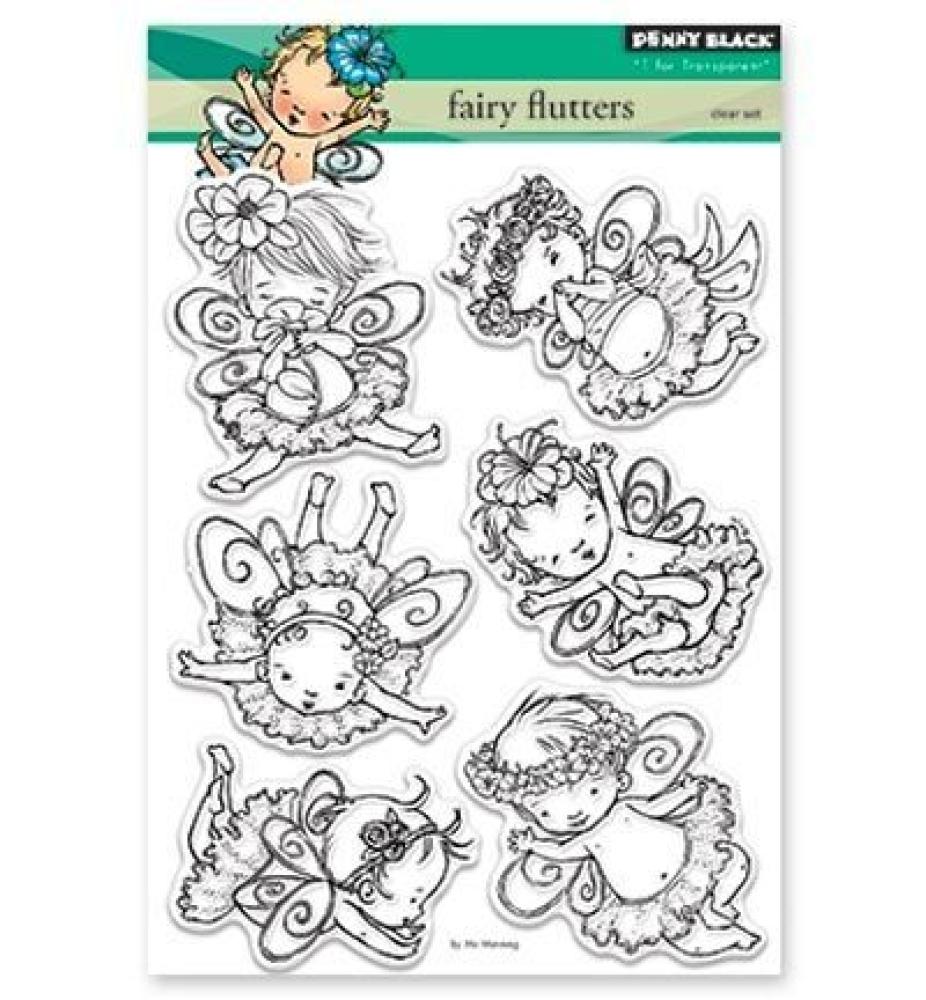 Penny Black Clear Set Stamp Fairy Flutters