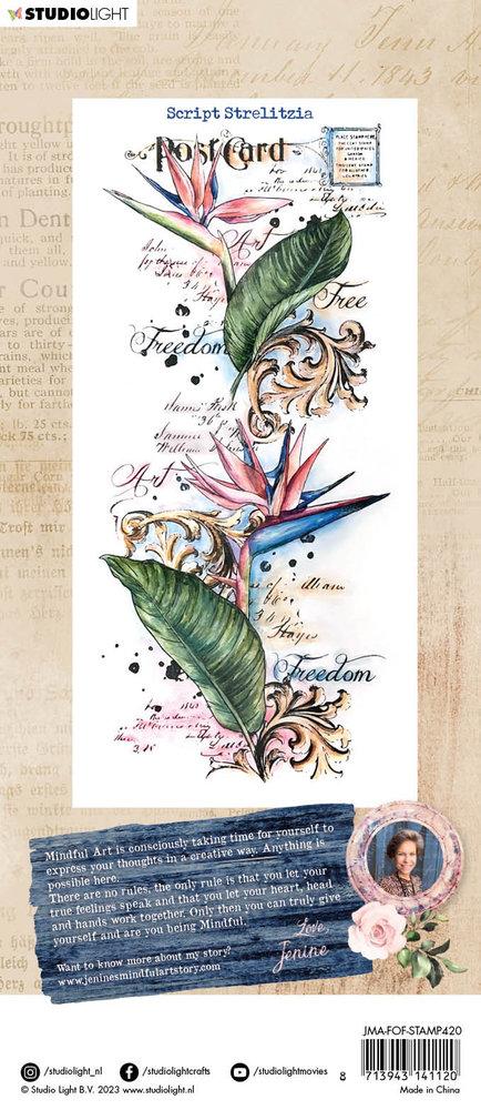 Feelings of Freedom Clear Stamps Script Strelitzia #420