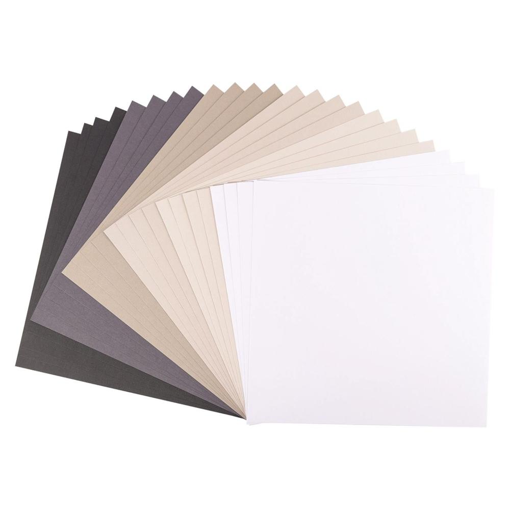 Florence Cardstock Paper 12X12 Multipack Black