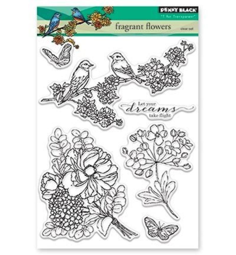 Penny Black Clear Set Stamp Fragrant Flowers #30-420