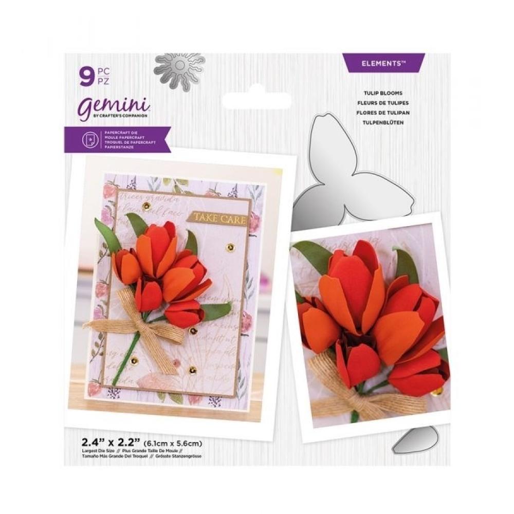 Gemini Metal Die Elements Elegant Tulip Blooms