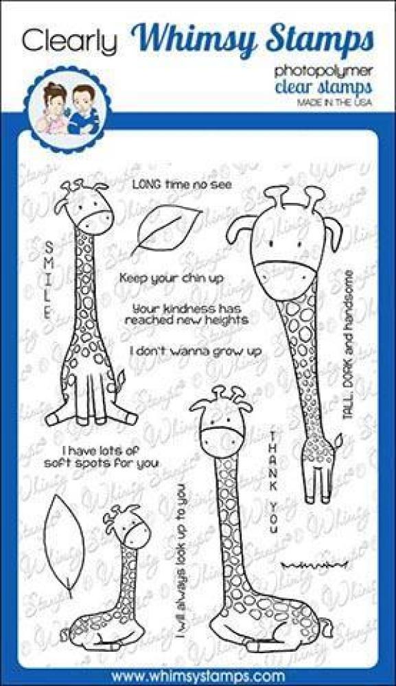 Whimsy Clear Stamps Set Giraffe Smiles