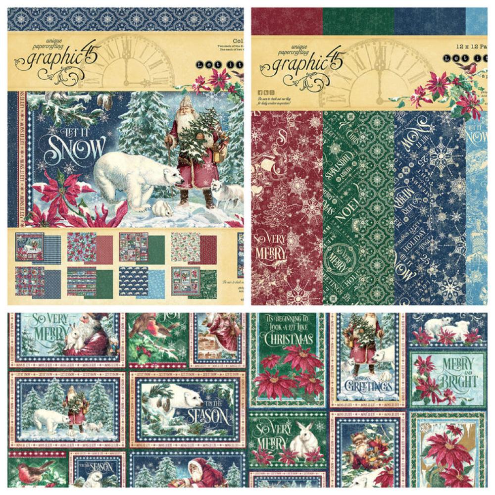 Graphic 45 Scrapbooking KIT Let It Snow