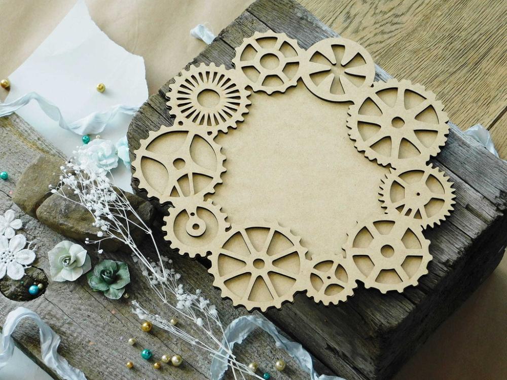 Creative Studio HDF Steampunk Frame Gears #7