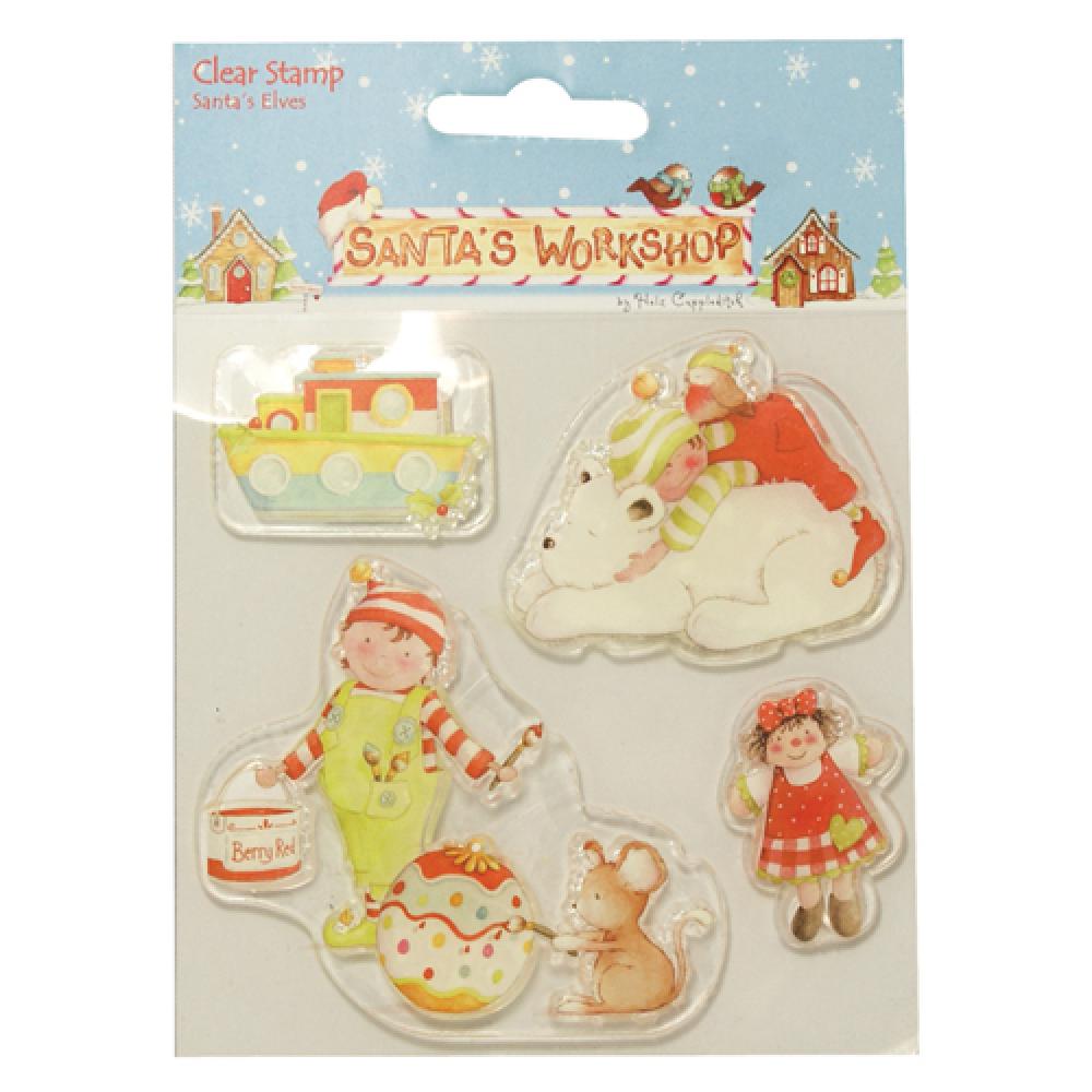 Helz Cuppleditch Santa’s Workshop Clear Stamps - Santa´s Elves