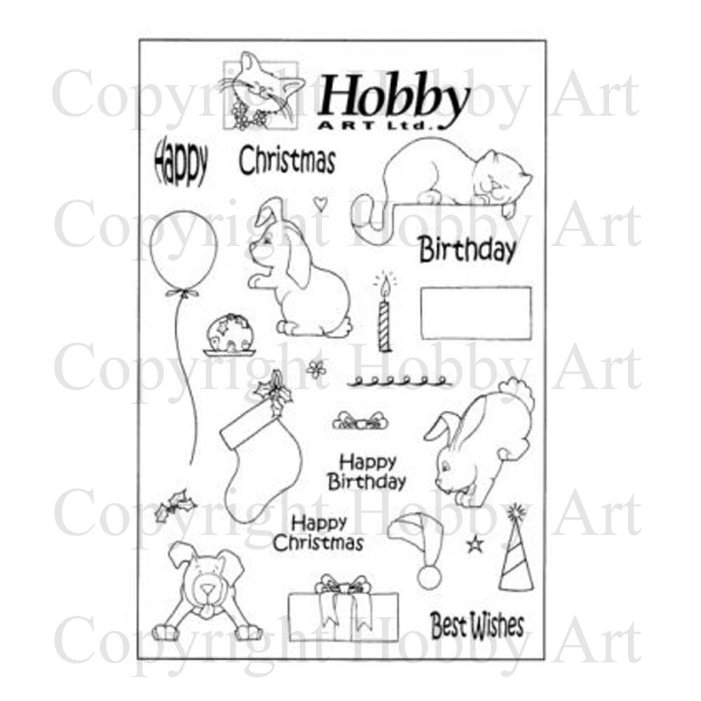 Hobby Art - Animal Fun Clear Stempel