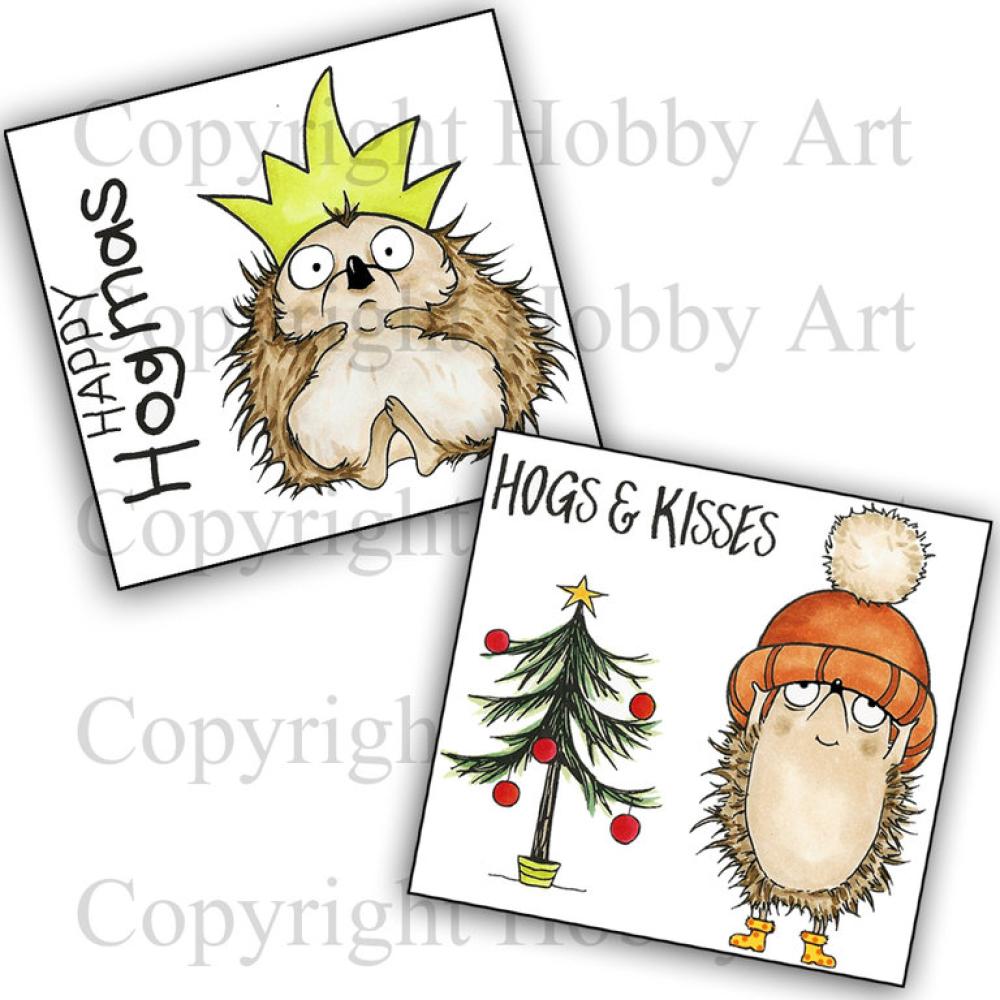 Hobby Art Clear Stamps Hogmas Bundle Hedgehog